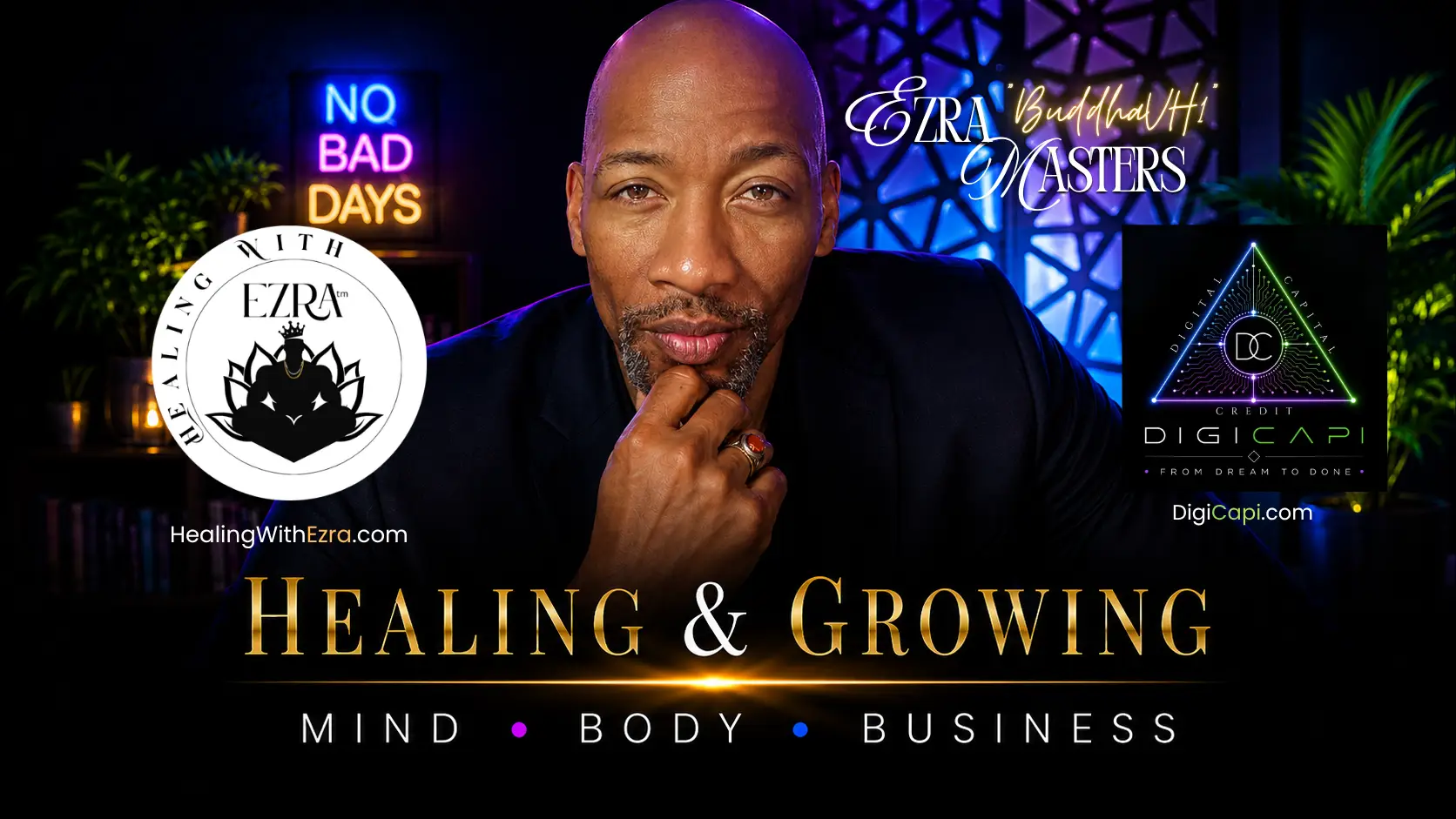 Ezra Buddha Masters, founder of Healing With Ezra